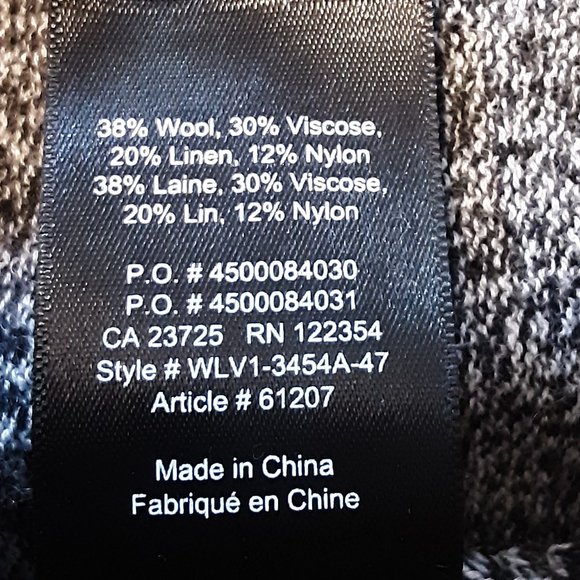 Aritizia Babaton Oversized Grey Cotton Blend Long Sweater Size XXS - Picture 15 of 15